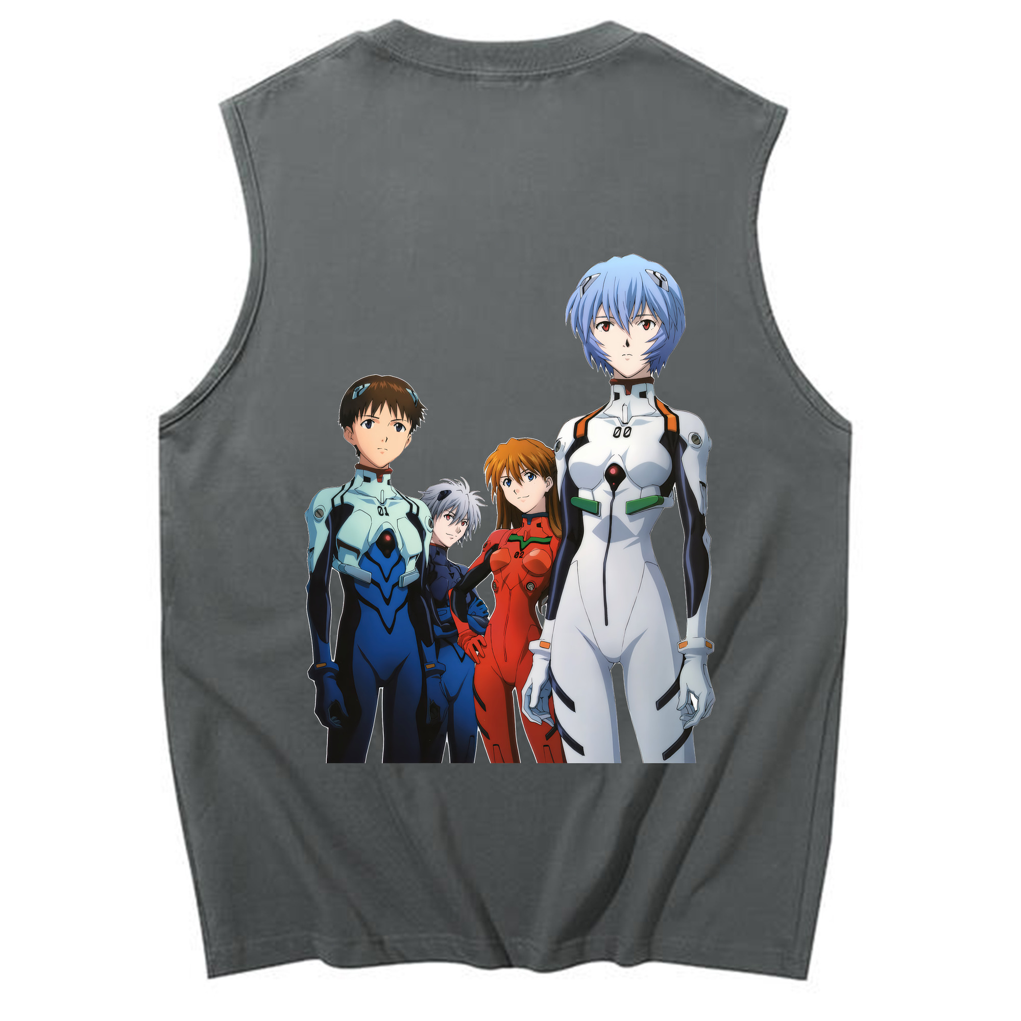 （画像用） EVA 新世紀エヴァンゲリオン コットン100％タンクトップ（背面プリント）